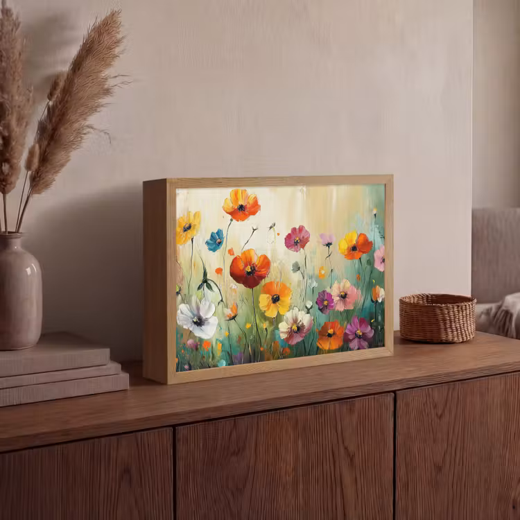 Lightbox - Wandlamp - Kunst - Bloemen - Lente - Natuur — 4