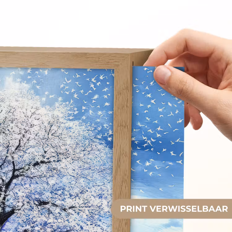 Lightbox - Wandlamp - Seizoenen - Kunst - Boom - Winter - Herfst — 5