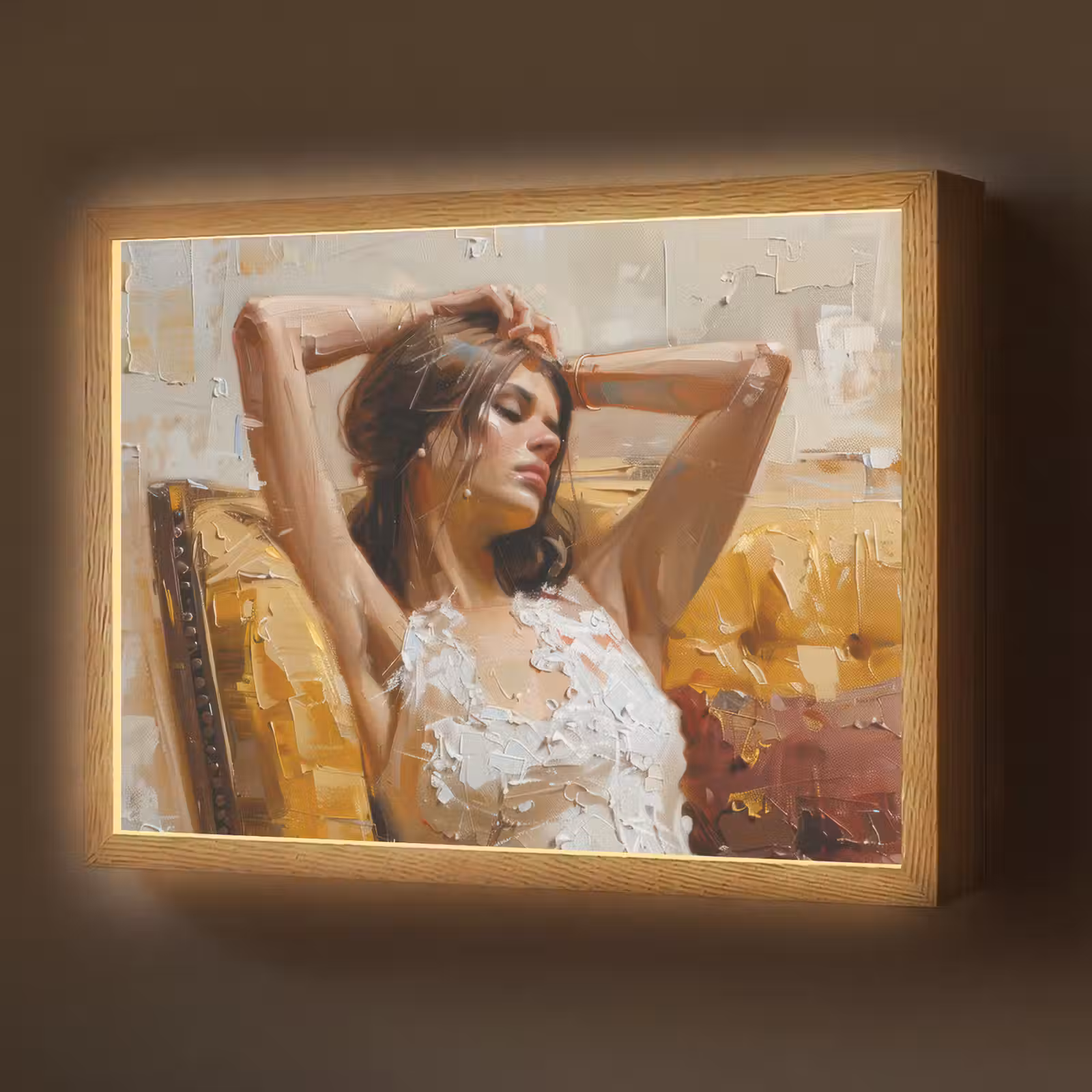Lightbox - Wandlamp - Vrouw - Kunst - Abstract - Modern — 1