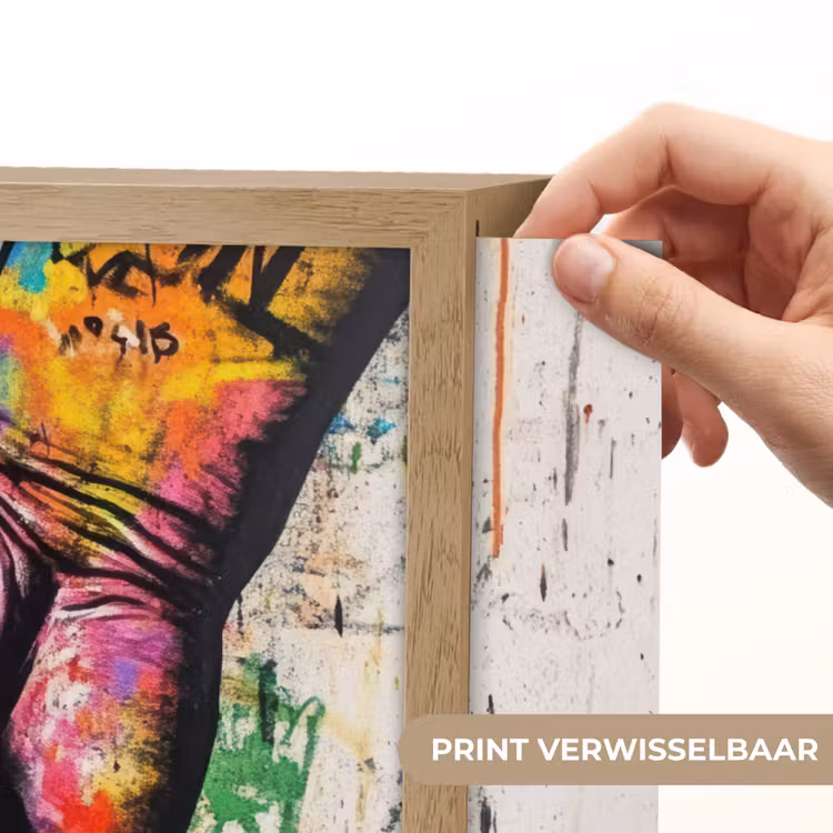 Lightbox - Wandlamp - Graffiti - Handen - Vintage - Street art — 5
