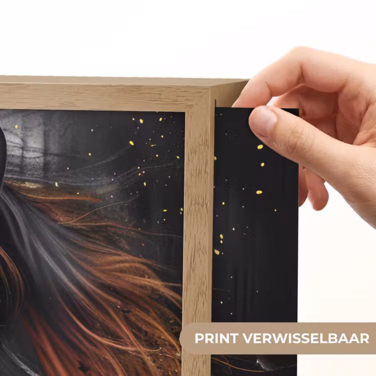 Lightbox - Wandlamp - Paard - Dieren - Zwart - Luxe - Modern — 5