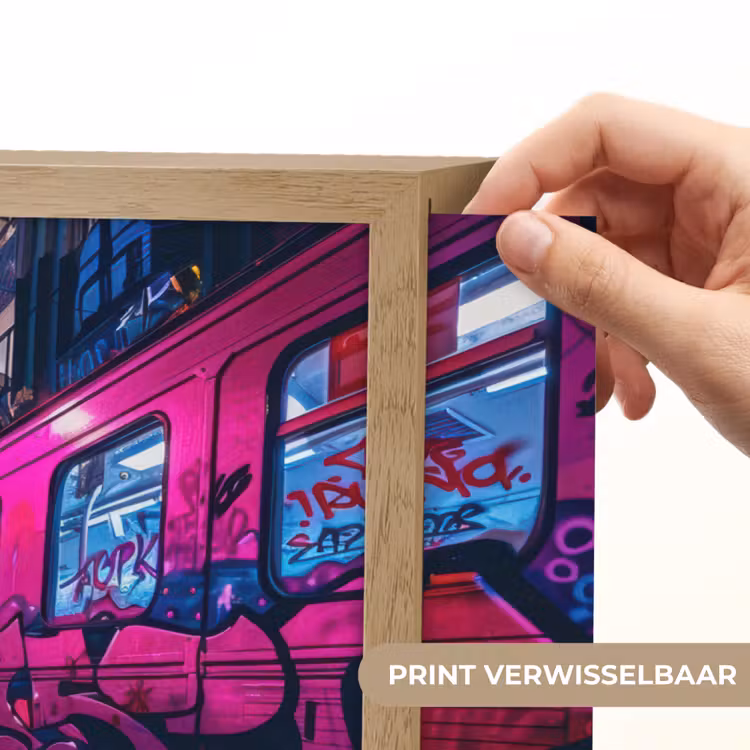 Lightbox - Wandlamp - Stad - Neon - Nacht - Roze - Graffiti — 5