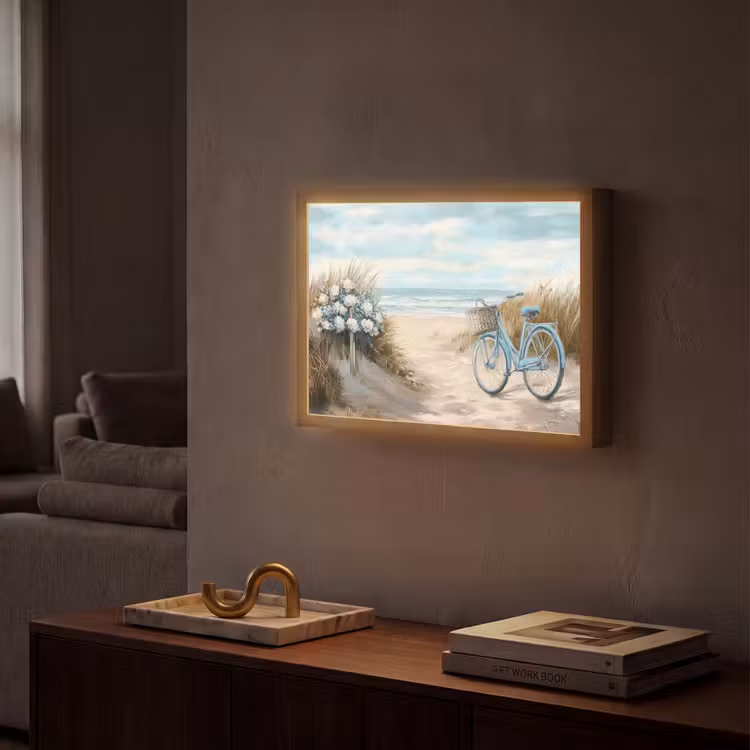 Lightbox - Wandlamp - Strand - Zee - Fiets - Vintage - Bloemen — 2