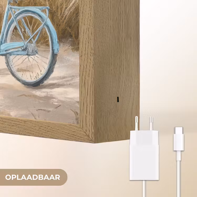 Lightbox - Wandlamp - Strand - Zee - Fiets - Vintage - Bloemen — 7
