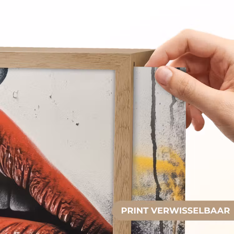 Lightbox - Wandlamp - Street art - Lippen - Kus - Graffiti — 5