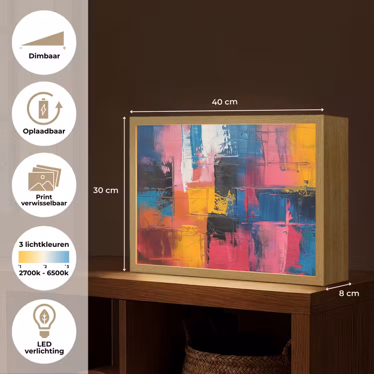 Lightbox - Wandlamp - Verflook - Kunst - Modern - Abstract — 10