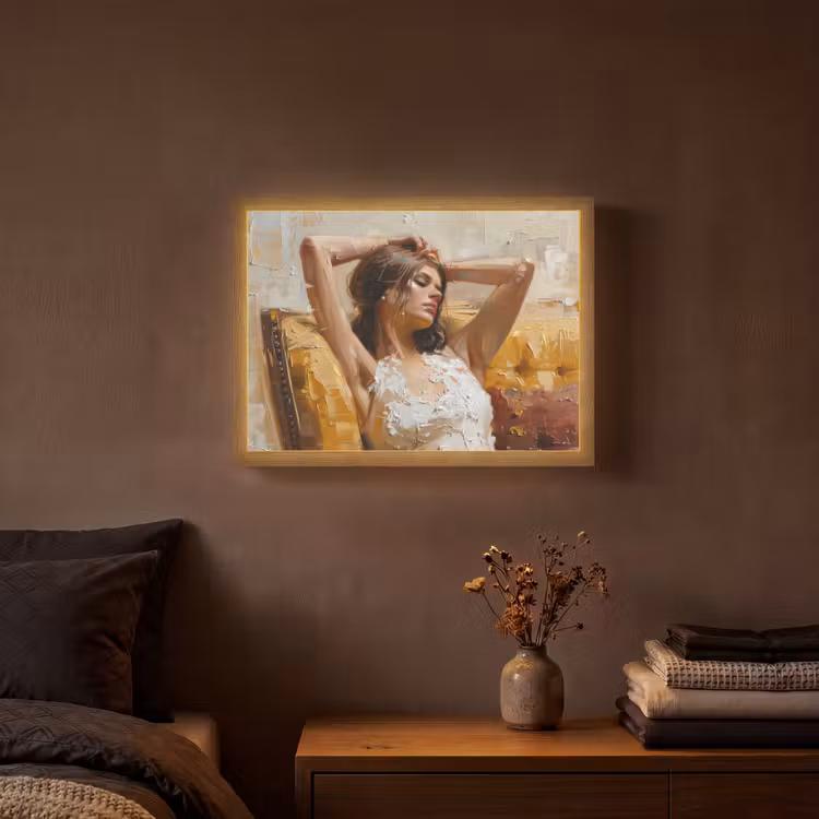 Lightbox - Wandlamp - Vrouw - Kunst - Abstract - Modern — 3