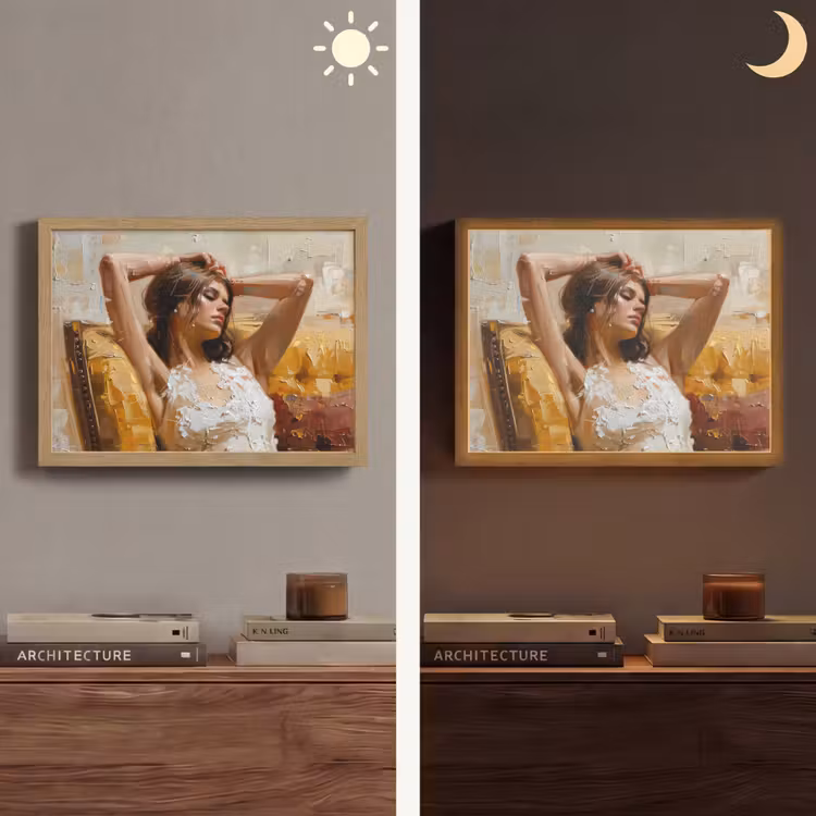 Lightbox - Wandlamp - Vrouw - Kunst - Abstract - Modern — 6