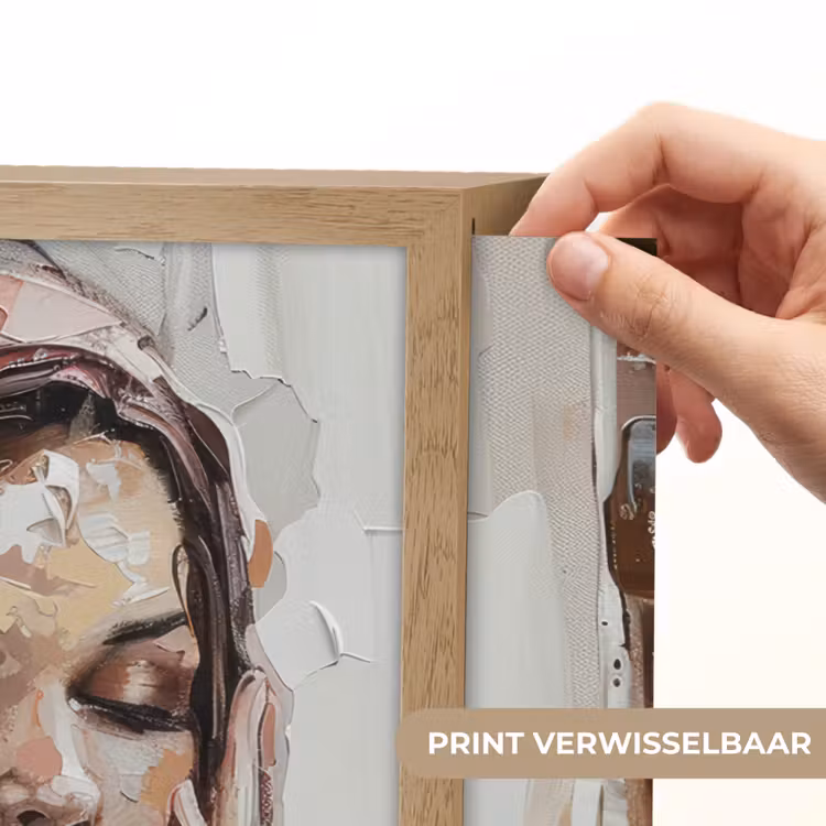 Lightbox - Wandlamp - Vrouw - Verflook - Portret - Modern — 5