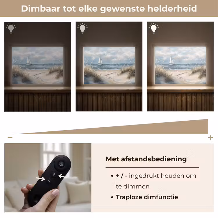Lightbox - Wandlamp - Zee - Zeilboot - Strand - Duinen - Vintage — 9