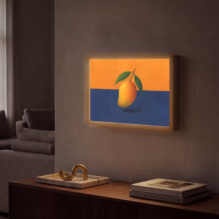 Lightbox - Wandlamp - Mango - Vlakken - Bladeren - Oranje — 2