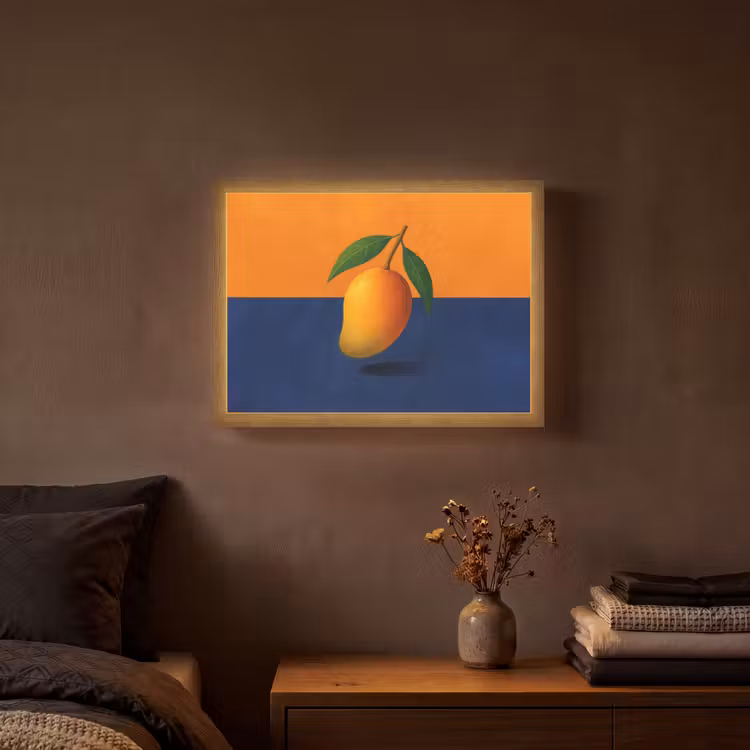 Lightbox - Wandlamp - Mango - Vlakken - Bladeren - Oranje — 3