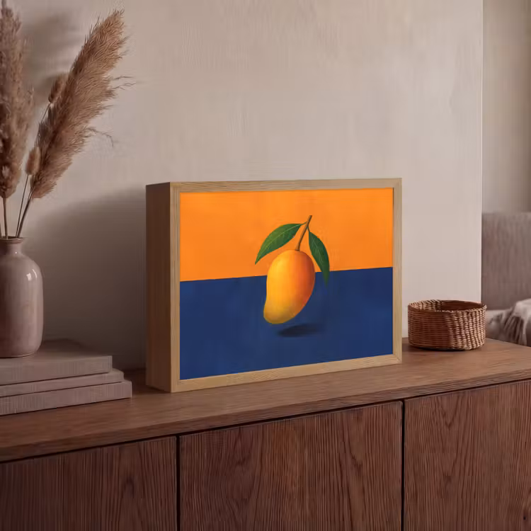 Lightbox - Wandlamp - Mango - Vlakken - Bladeren - Oranje — 4