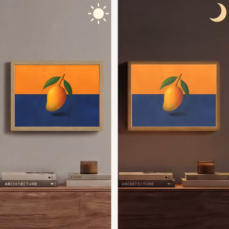 Lightbox - Wandlamp - Mango - Vlakken - Bladeren - Oranje — 6