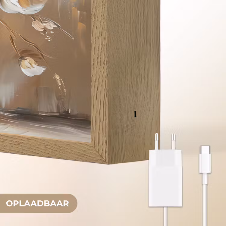 Lightbox - Wandlamp - Vaas - Bloemen - Kunst - Goud — 7
