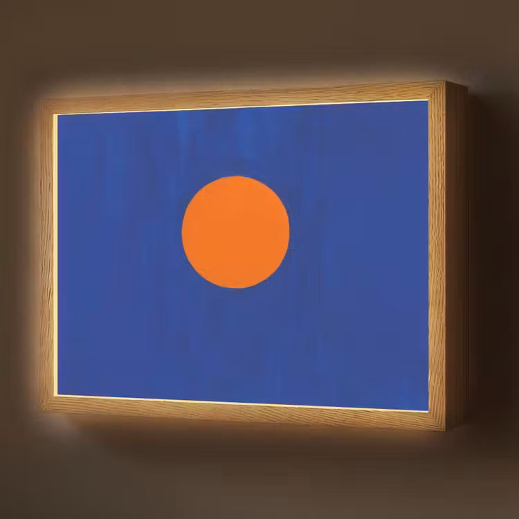 Lightbox - Wandlamp - Vorm - Rond - Minimalistisch - Blauw — 1