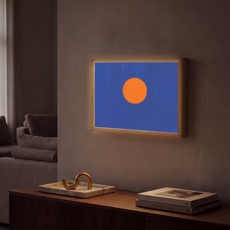 Lightbox - Wandlamp - Vorm - Rond - Minimalistisch - Blauw — 2