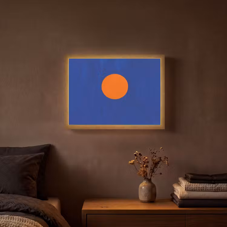 Lightbox - Wandlamp - Vorm - Rond - Minimalistisch - Blauw — 3