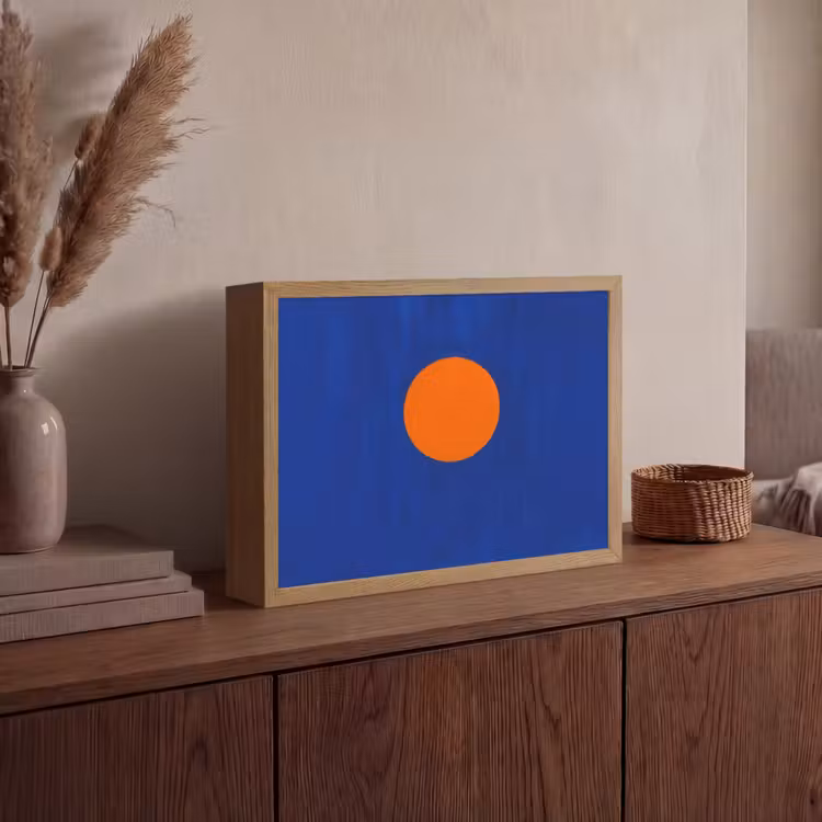 Lightbox - Wandlamp - Vorm - Rond - Minimalistisch - Blauw — 4
