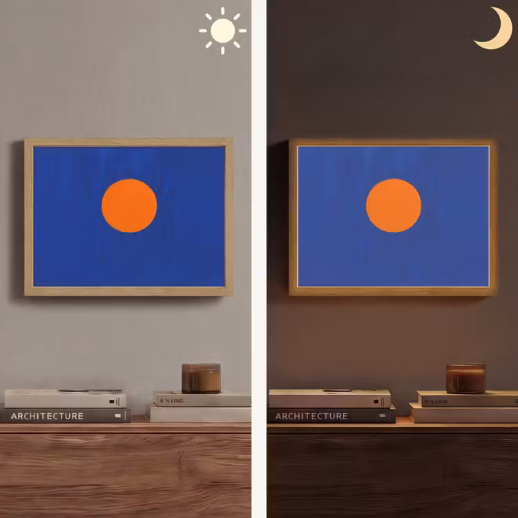 Lightbox - Wandlamp - Vorm - Rond - Minimalistisch - Blauw — 6