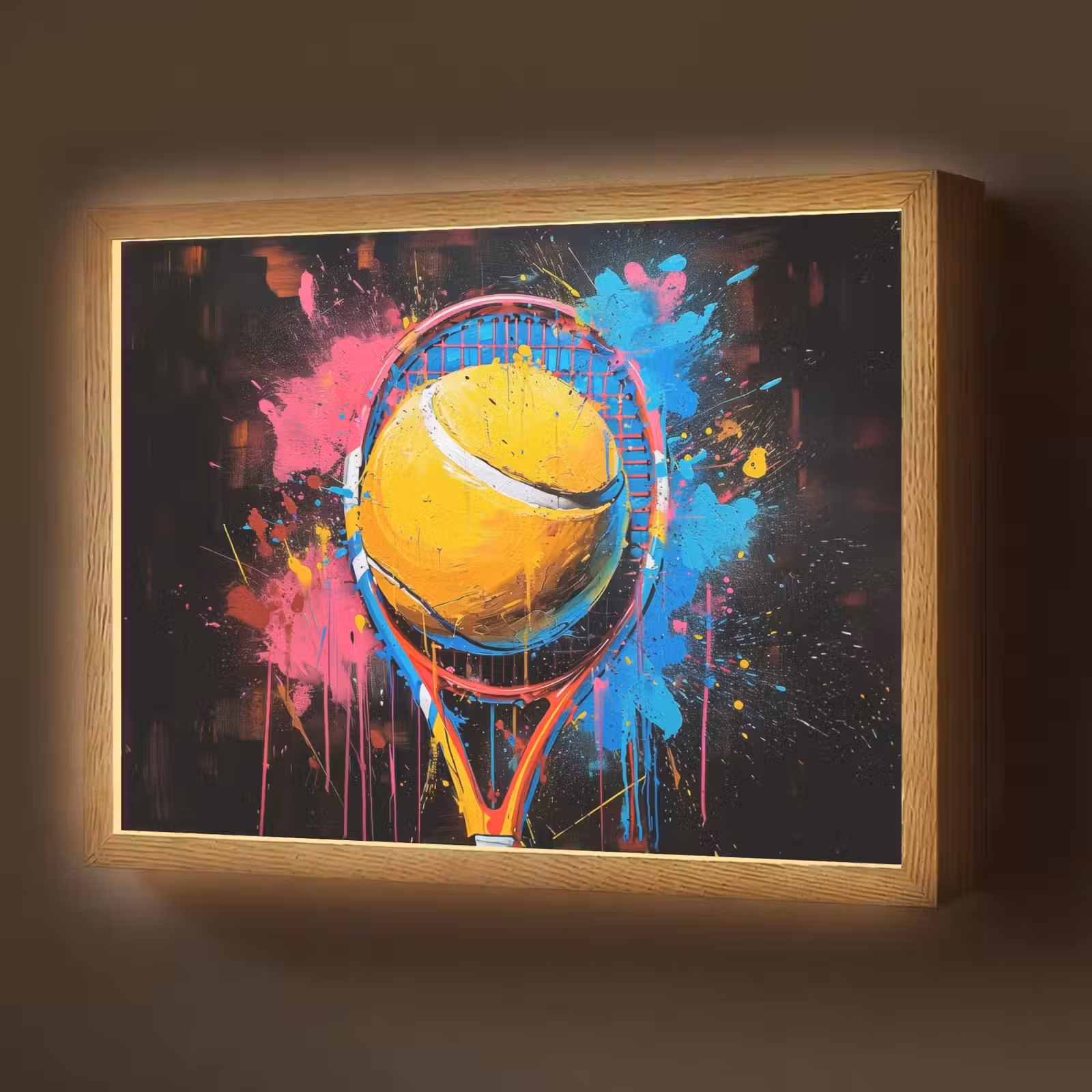 Lightbox - Wandlamp - Graffiti - Tennis - Sport - Racket — 1
