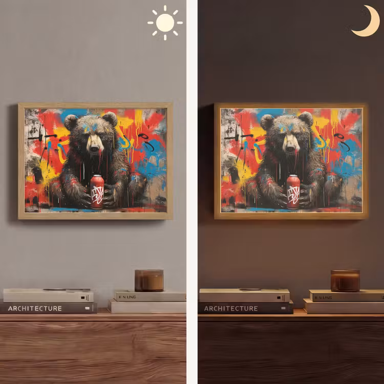 Lightbox - Wandlamp - Graffiti - Beer - Dier - Muur - Street art — 6