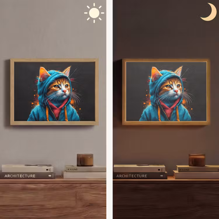 Lightbox - Wandlamp - Graffiti - Kat - Zwart - Jas - Street art — 6