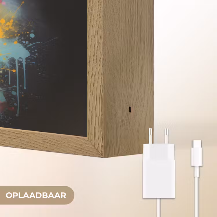 Lightbox - Wandlamp - Graffiti - Schotse hooglander - Zwart - Koe — 7