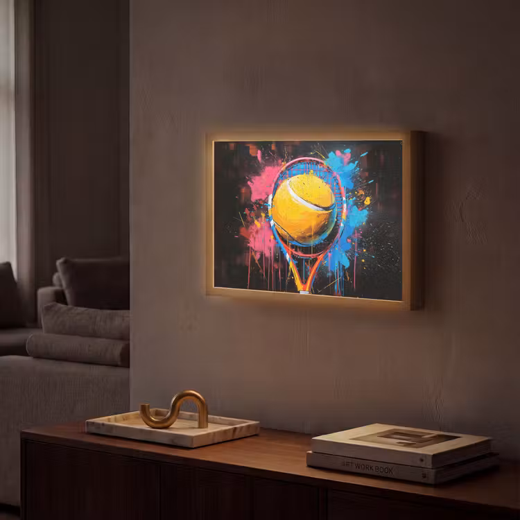 Lightbox - Wandlamp - Graffiti - Tennis - Sport - Racket — 2