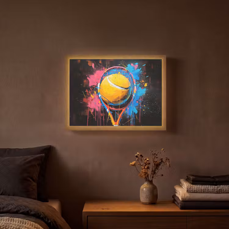 Lightbox - Wandlamp - Graffiti - Tennis - Sport - Racket — 3