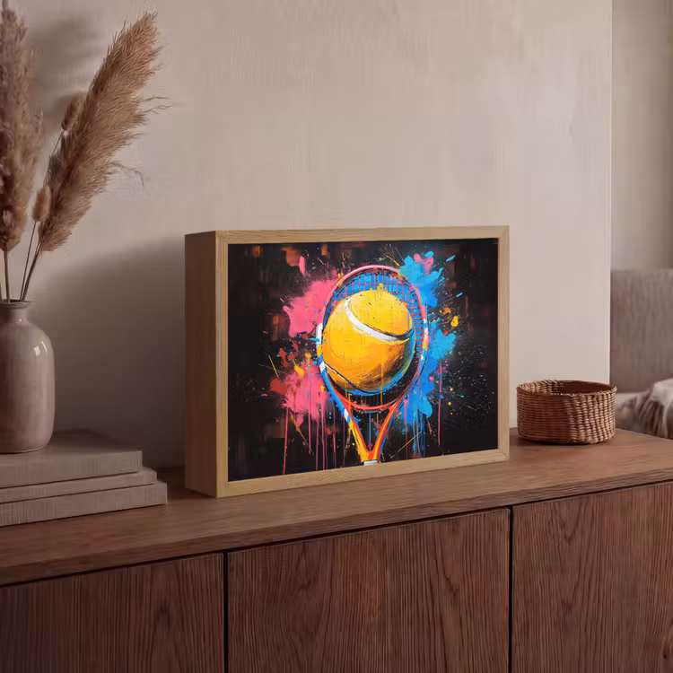 Lightbox - Wandlamp - Graffiti - Tennis - Sport - Racket — 4