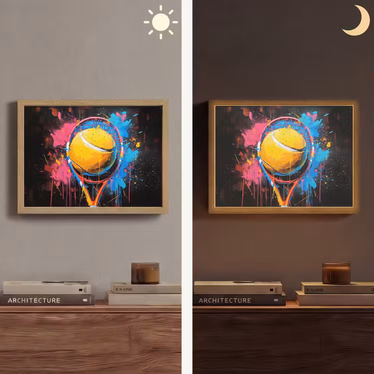 Lightbox - Wandlamp - Graffiti - Tennis - Sport - Racket — 6