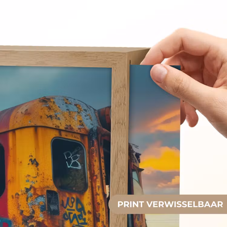 Lightbox - Wandlamp - Graffiti - Verlaten trein - Street art — 5