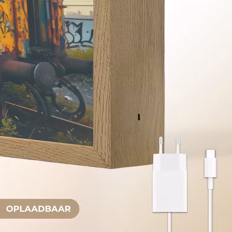 Lightbox - Wandlamp - Graffiti - Verlaten trein - Street art — 7