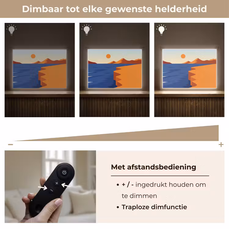 Lightbox - Wandlamp - Landschap - Bergen - Zon - Zee — 9