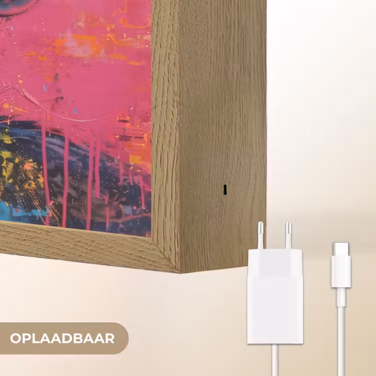 Lightbox - Wandlamp - Graffiti - Chimpansee - Aap - Bril - Kleurrijk — 7