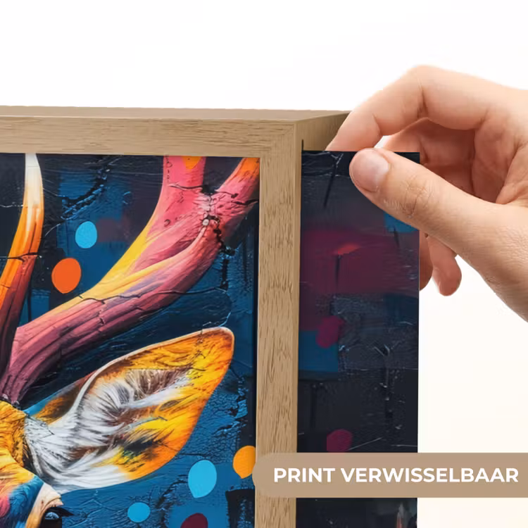 Lightbox - Wandlamp - Graffiti - Hert - Dier - Kleurrijk — 5