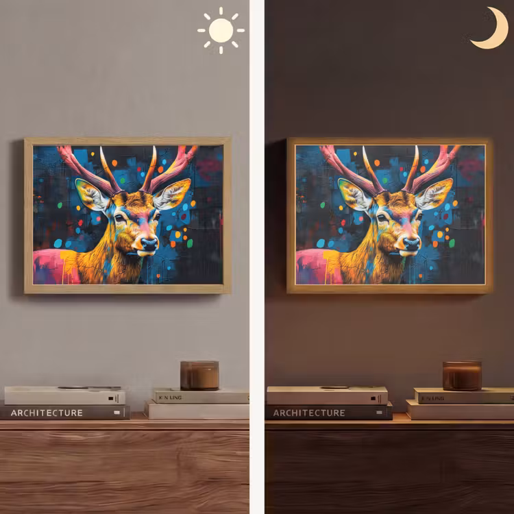 Lightbox - Wandlamp - Graffiti - Hert - Dier - Kleurrijk — 6