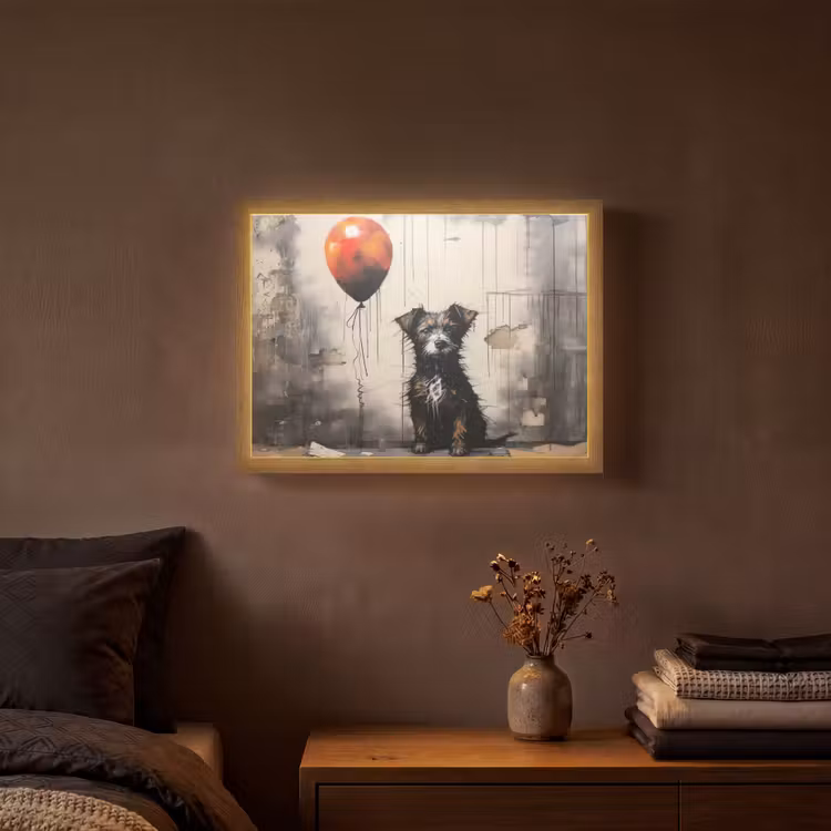 Lightbox - Wandlamp - Graffiti - Hond - Ballon - Dieren — 3