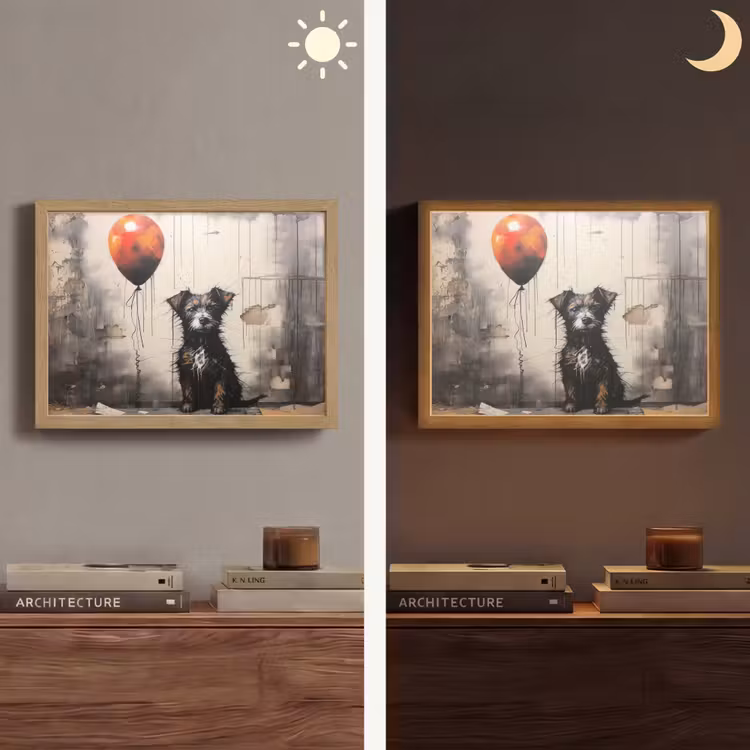 Lightbox - Wandlamp - Graffiti - Hond - Ballon - Dieren — 6