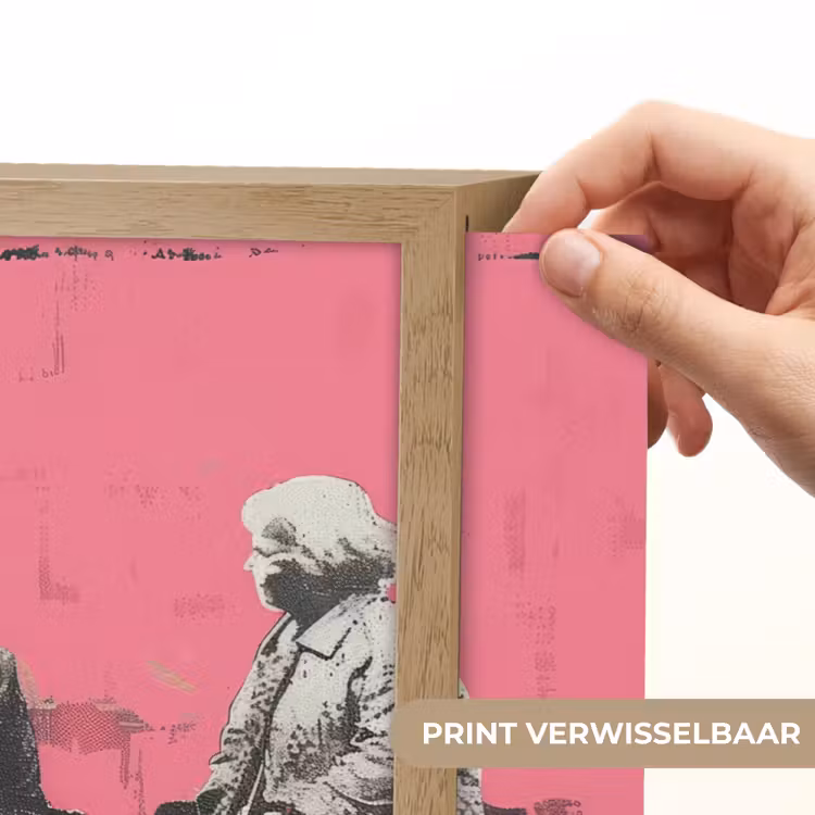 Lightbox - Wandlamp - Graffiti - Roze - Street art - Vrouwen — 5