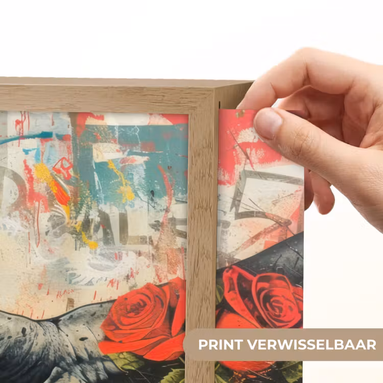 Lightbox - Wandlamp - Graffiti - Rozen - Handen - Street art — 5