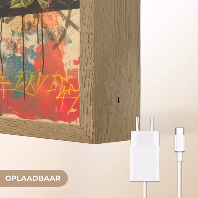Lightbox - Wandlamp - Graffiti - Rozen - Handen - Street art — 7