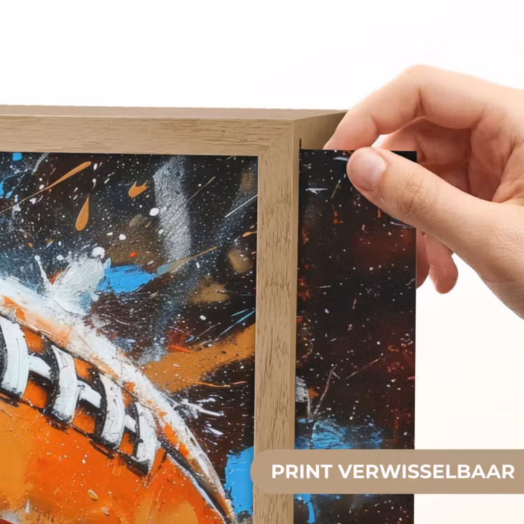 Lightbox - Wandlamp - Graffiti - Rugby - Kleurrijk - Rugbybal — 5