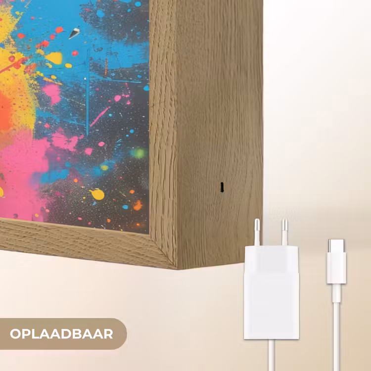 Lightbox - Wandlamp - Graffiti - Schotse hooglander - Koe - Kleurrijk — 7