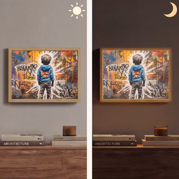 Lightbox - Wandlamp - Graffiti - Jongen - Kleuren - Street Art — 6