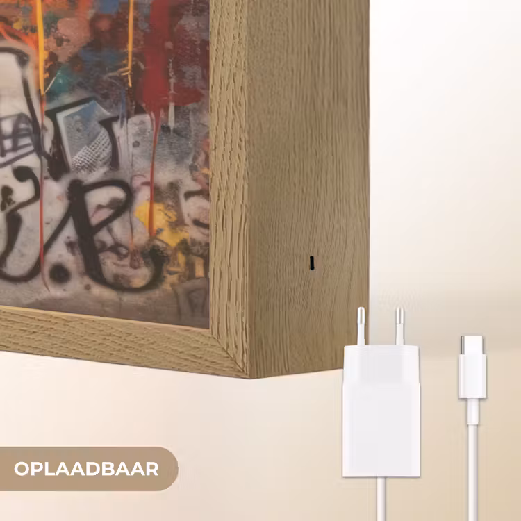 Lightbox - Wandlamp - Graffiti - Jongen - Kleuren - Street Art — 7