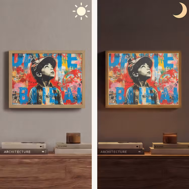 Lightbox - Wandlamp - Graffiti - Jongen - Street art - Kleuren — 6