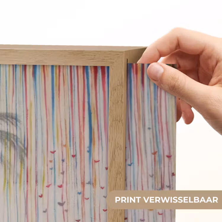Lightbox - Wandlamp - Regen - Graffiti - Man - Banksy Style — 5
