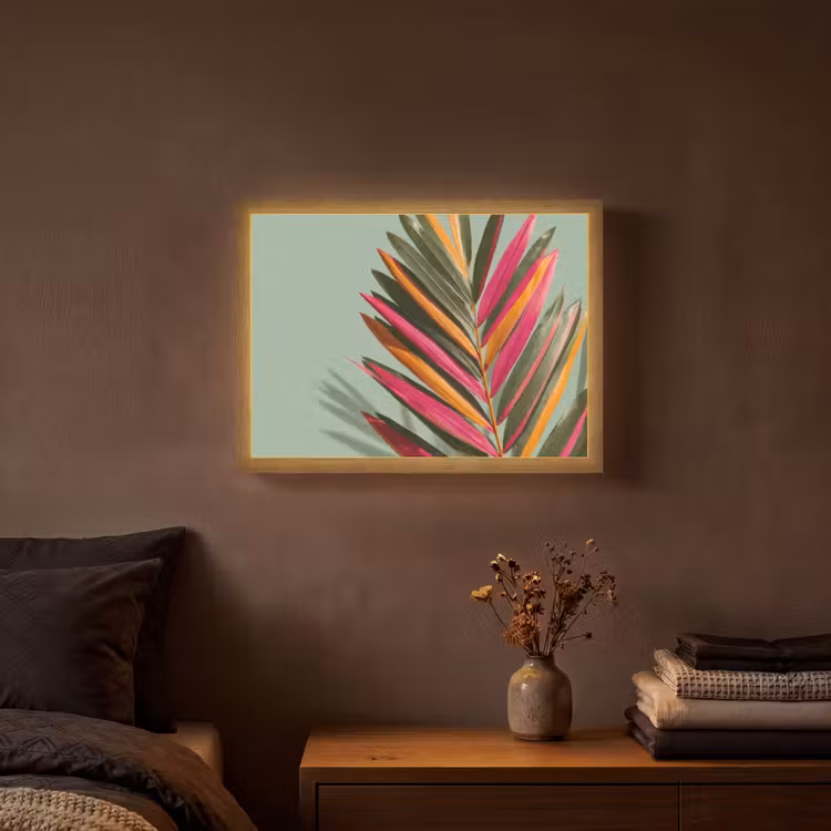 Lightbox - Wandlamp - Tak - Bladeren - Kleurrijk - Schaduw — 3